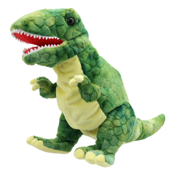 The Puppet Co Baby Dinos Puppet, T-Rex, Green PC002902